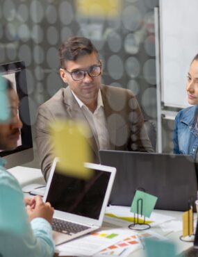 Group of people having meeting